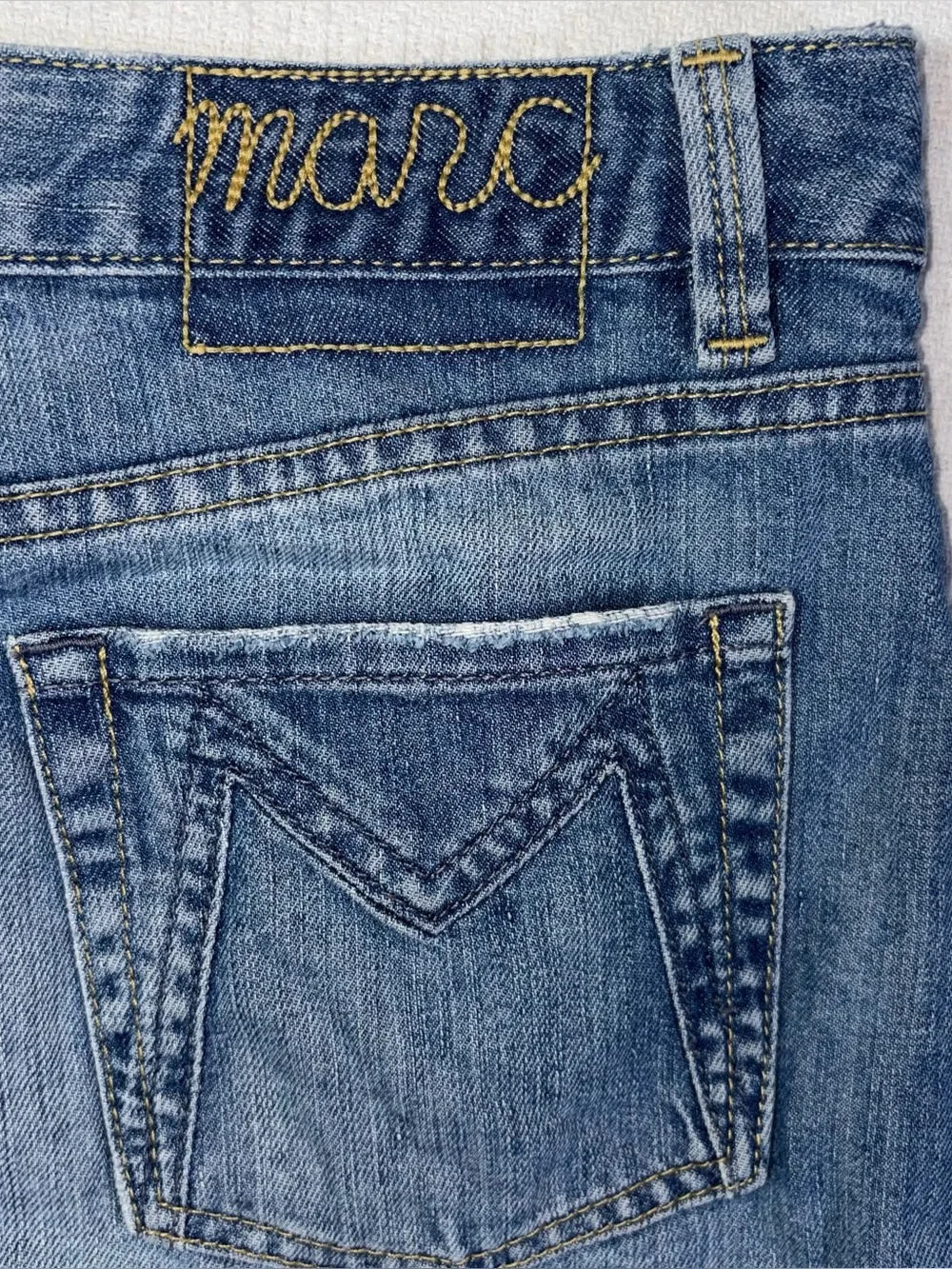 Vintage Marc by Marc Jacobs Denim Mini Skirt Womens Sz 6 Y2K M Embroidered Rare - Picture 3 of 8